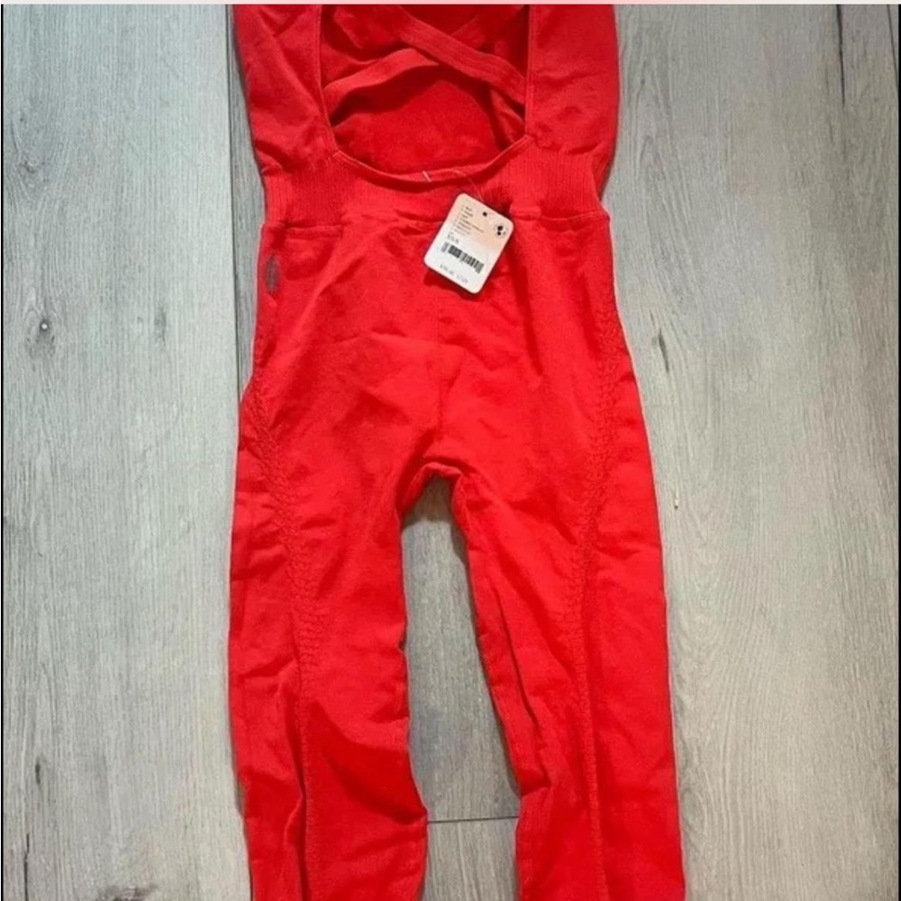 FP Movement Good Karma Red Jumpsuit onesie - Picture 5 of 8